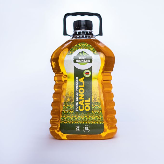 Pure Mountain Cold pressed Canola oil 5Ltrs